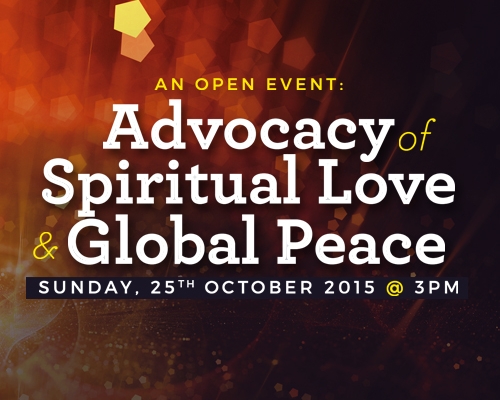 Upcoming Event: Advocacy of Spiritual Love